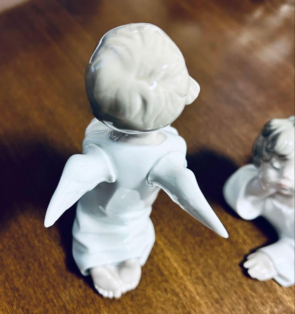 Lladro リヤドロ　天使　2体　可愛いひと休み 可愛いお祈り