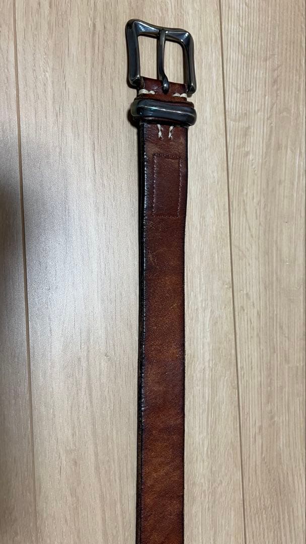 VINTAGE WORKS レザーベルト ブラウン