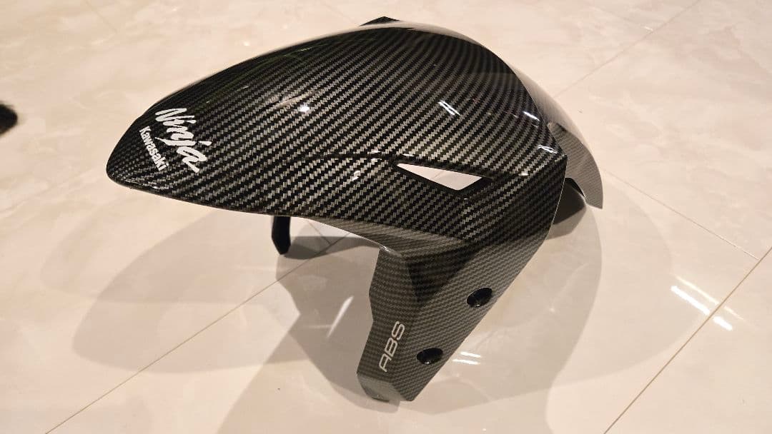 Ninja ZX25R ZX4Rカーボン調 フロントカウル新品 純正ステッカー