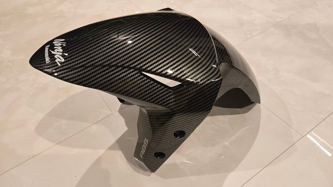 Ninja ZX25R ZX4Rカーボン調 フロントカウル新品 純正ステッカー
