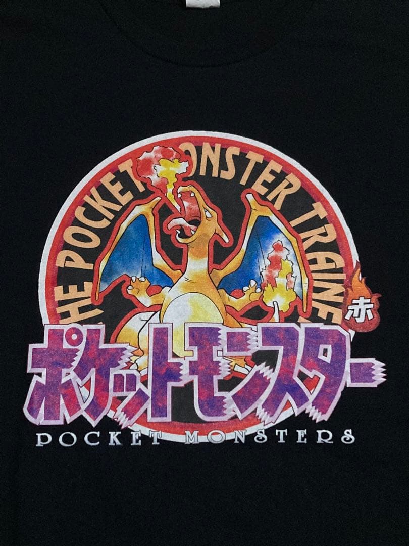 ポケモン　赤　レッド　リザードン　アニメ　ゲーム　ムービー　任天堂　古着
