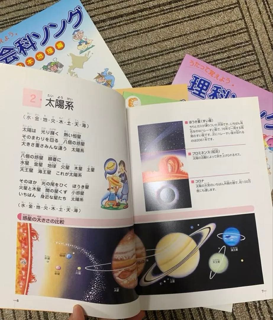 CD付き　七田式　社会科ソング　理科ソング　5冊セット　まとめ売り