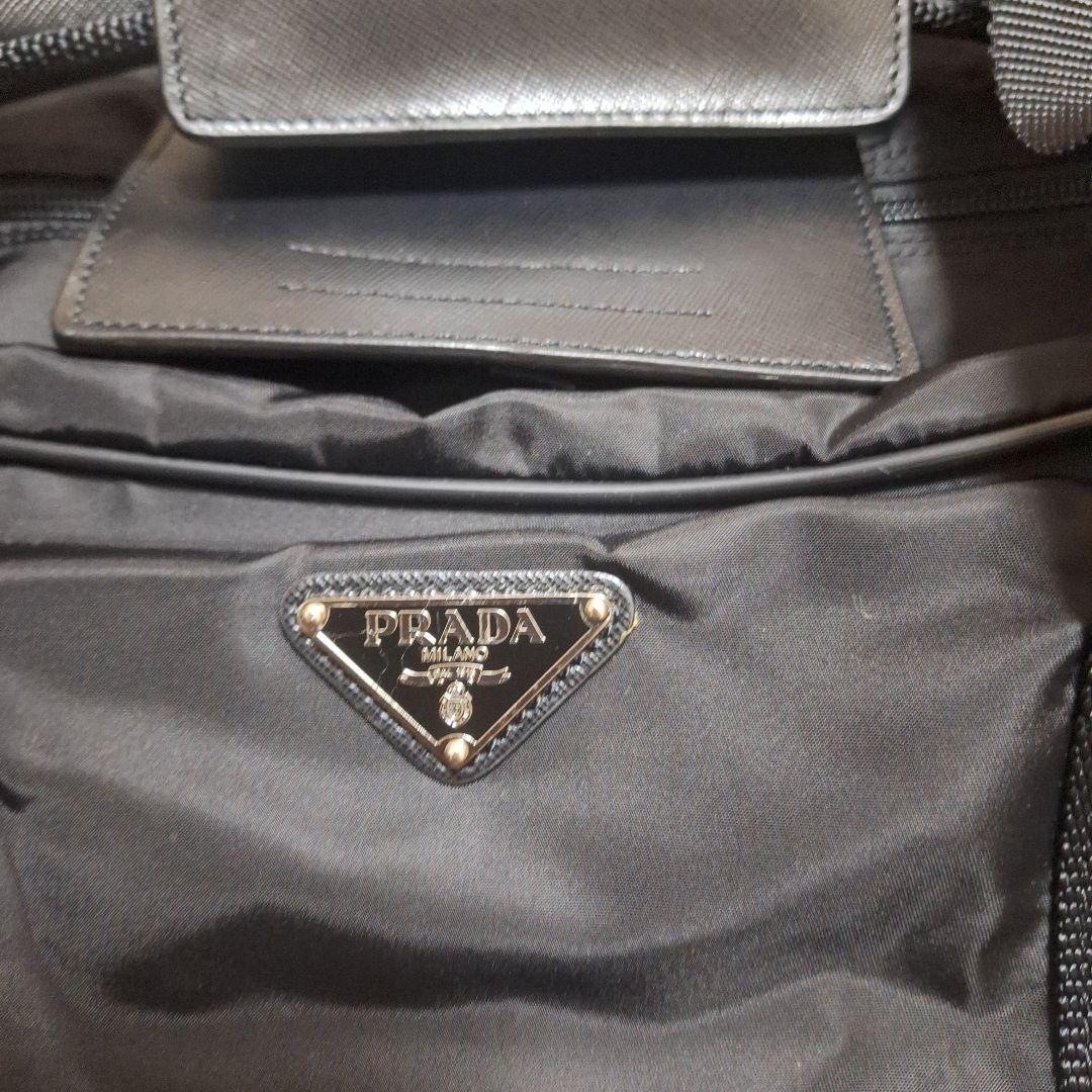 和人岸野　PRADA ボストンバッグ　黒