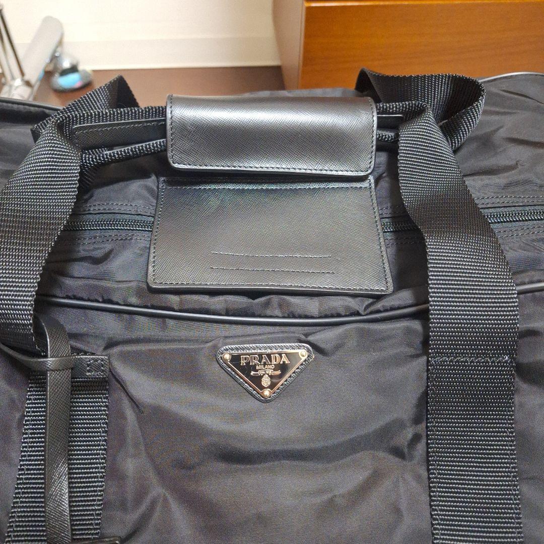 和人岸野　PRADA ボストンバッグ　黒