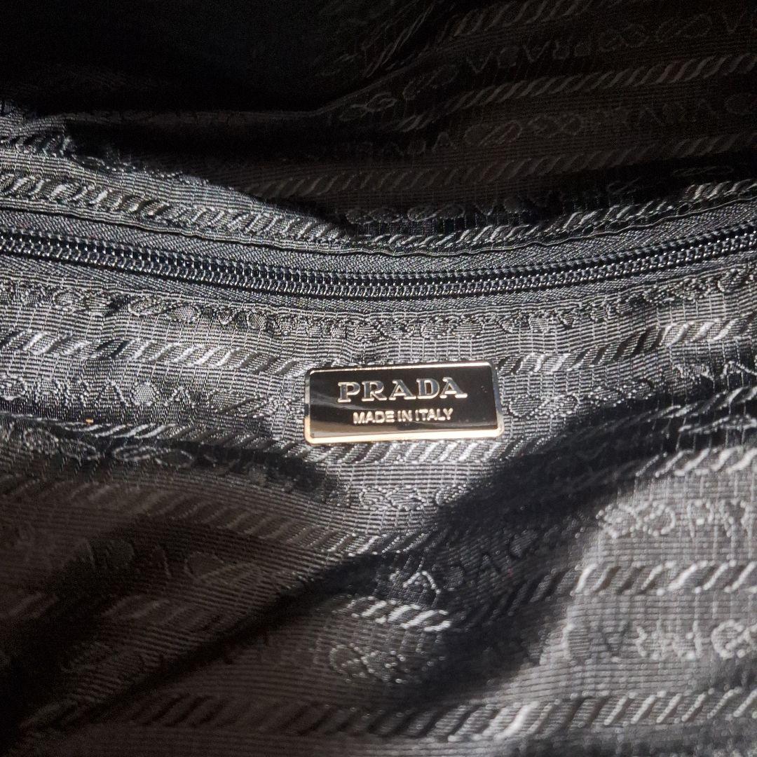 和人岸野　PRADA ボストンバッグ　黒