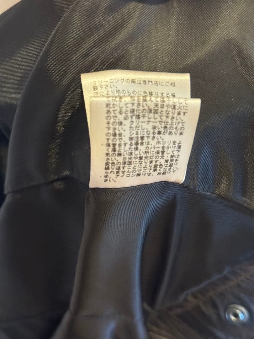 グレースコンチネンタル レザー　羊革　ライダース　ジャケット　38 黒