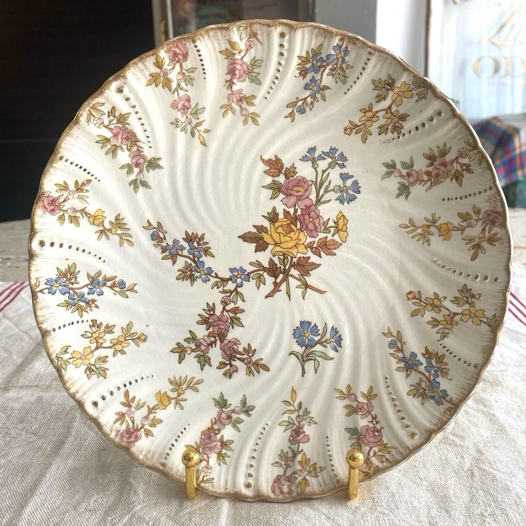 Sarreguemines　ルイ15世　プレート　フランスアンティーク【Ｆ】