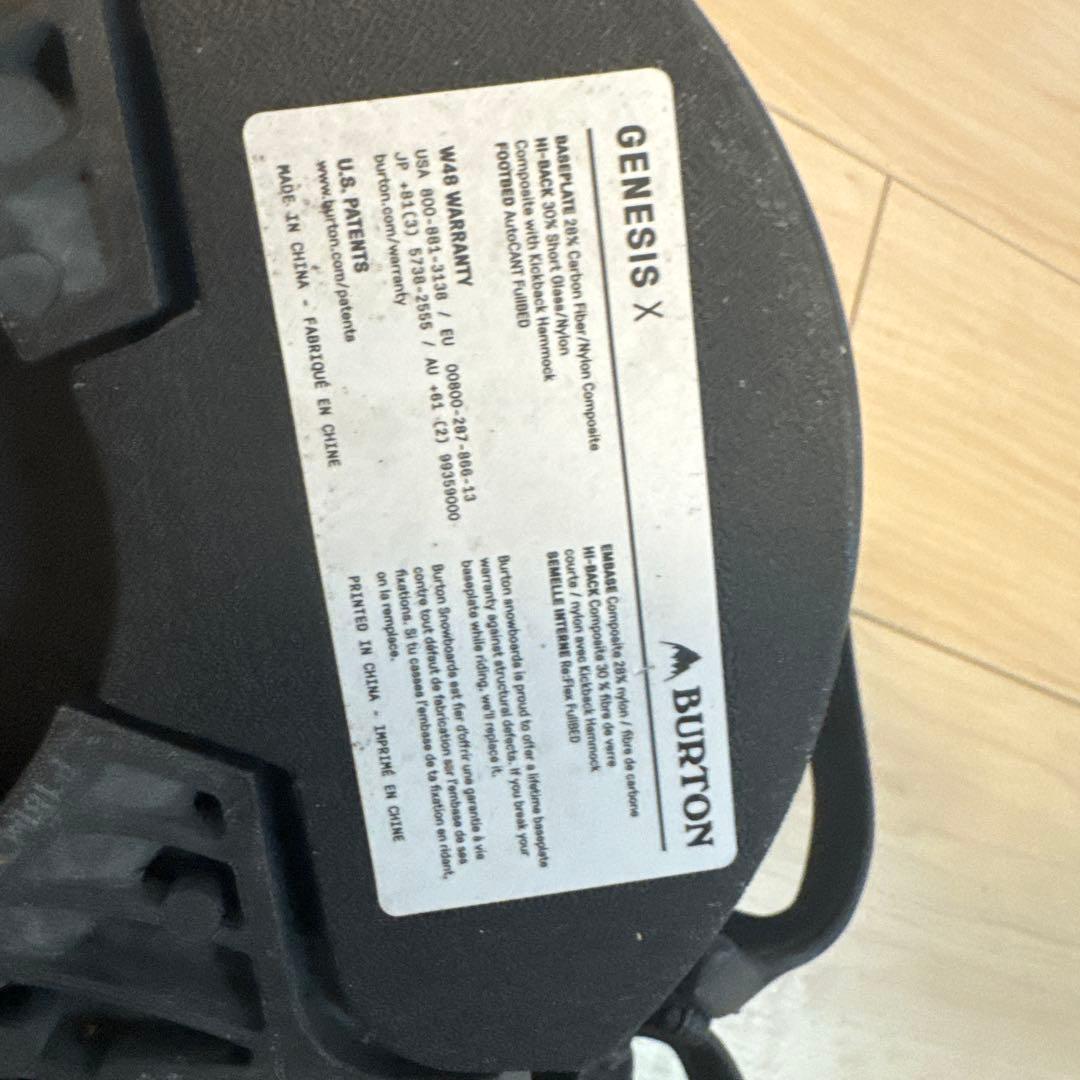 GENESIS xブラック スノーボードビンディング
