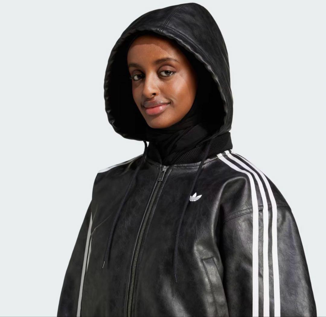 新品Sサイズ　adidas シーズン3 フェイクレザージャケットJX9225