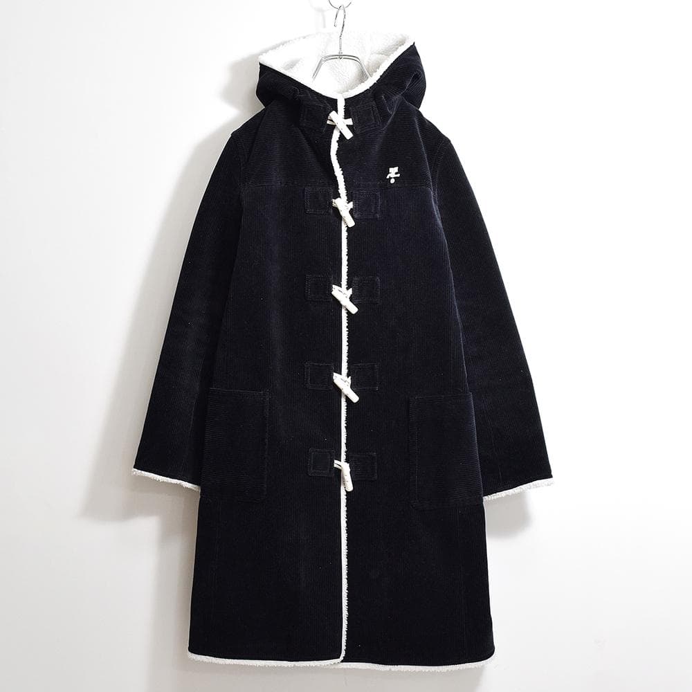 00s y2k クレージュ courreges コーデュロイ ダッフルコート 紺