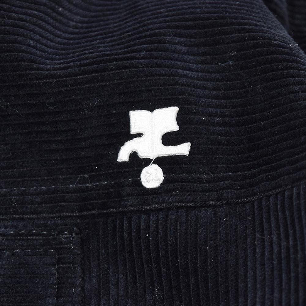 00s y2k クレージュ courreges コーデュロイ ダッフルコート 紺