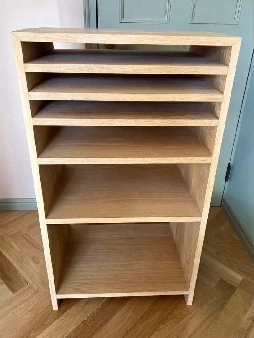 超美品！フルオーダー家具★無垢オーク材棚　ラック シェルフ オープンラック