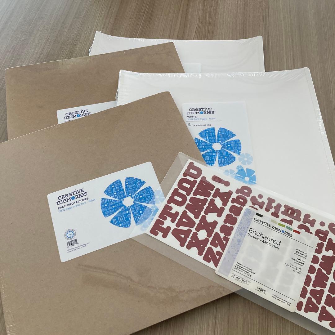 【未使用】クリエイティブメモリーズ　台紙　台紙カバー　ステッカー