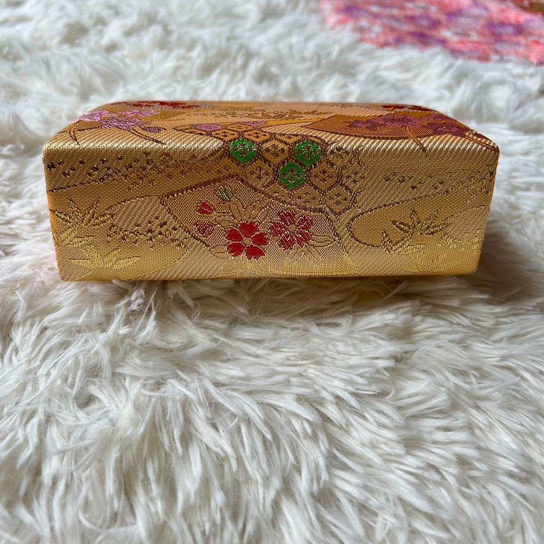 七五三 赤とピンクの花柄着物 作り帯 はこせこセット ７歳