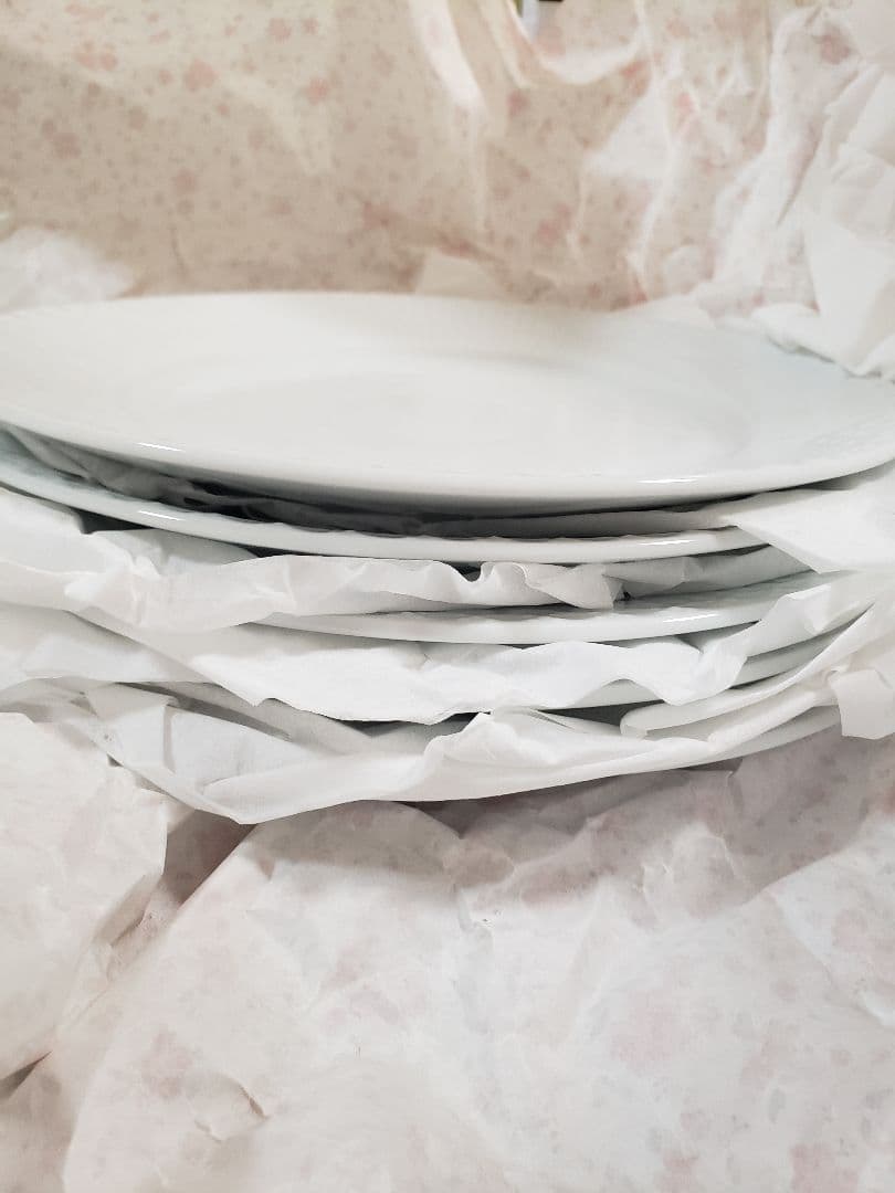 ロイヤルコペンハーゲン　ホワイトフルーテッド プレート 22cm 5皿セット