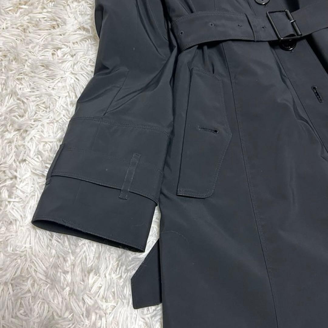 極美品　バーバリーロンドン　メガネチェック　ダウンライナー　トレンチコート　40