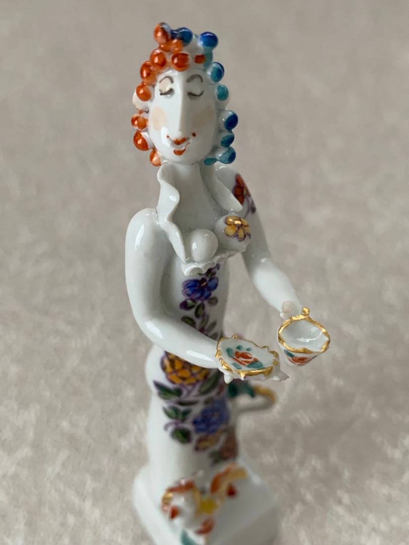 MEISSEN マイセン 『 マイセン愛好家の男女 』 人形 置物