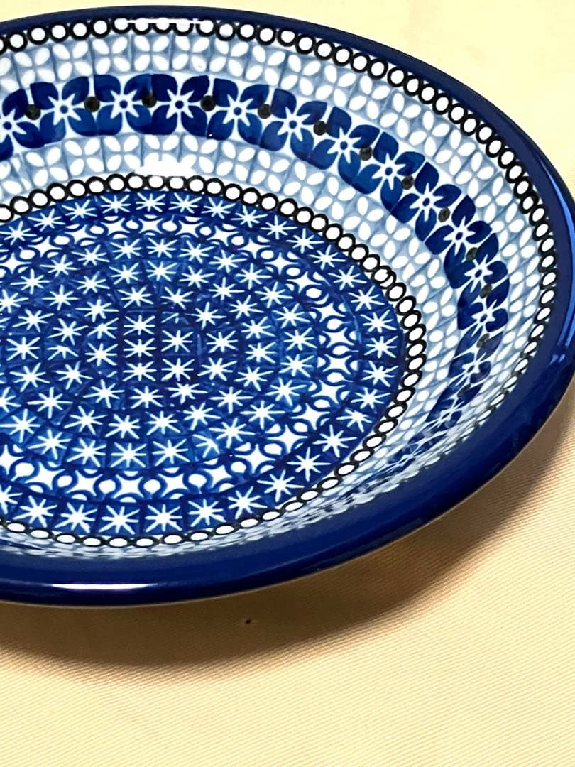 ポーランド食器★ポーリッシュポタリー スープパスタ皿3枚セット