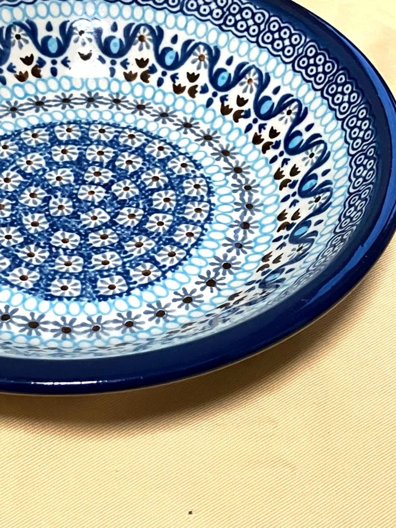 ポーランド食器★ポーリッシュポタリー スープパスタ皿3枚セット