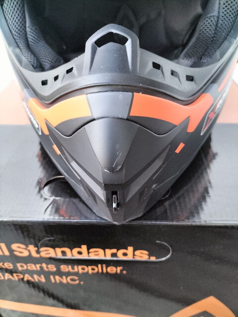 WINS　X-ROAD　ヘルメット　サイズXL マットブラック　オレンジ