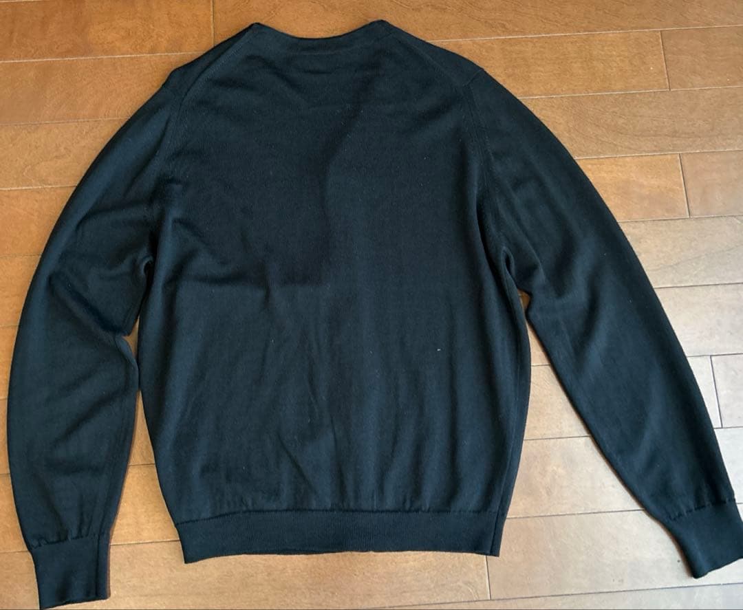 JOHN SMEDLEY ブラックカーディガン★ウール★サイズM