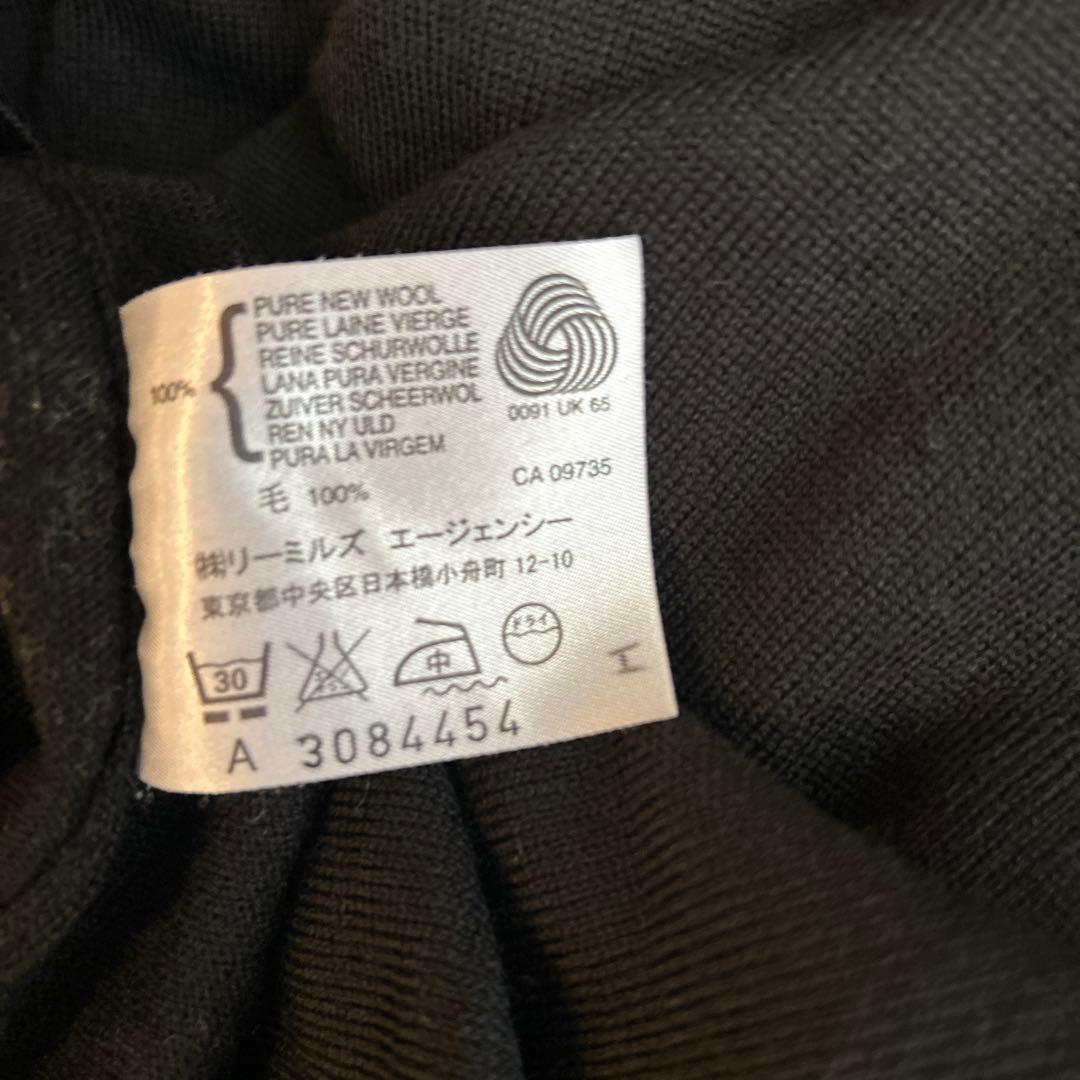 JOHN SMEDLEY ブラックカーディガン★ウール★サイズM