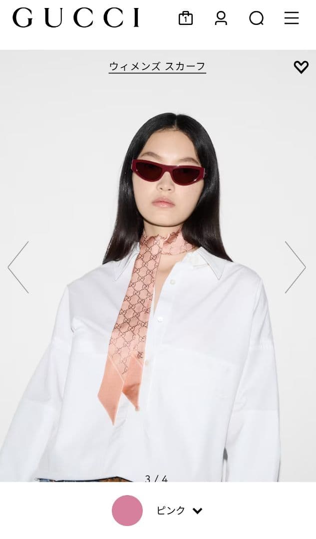 GUCCI GGパターンスカーフ