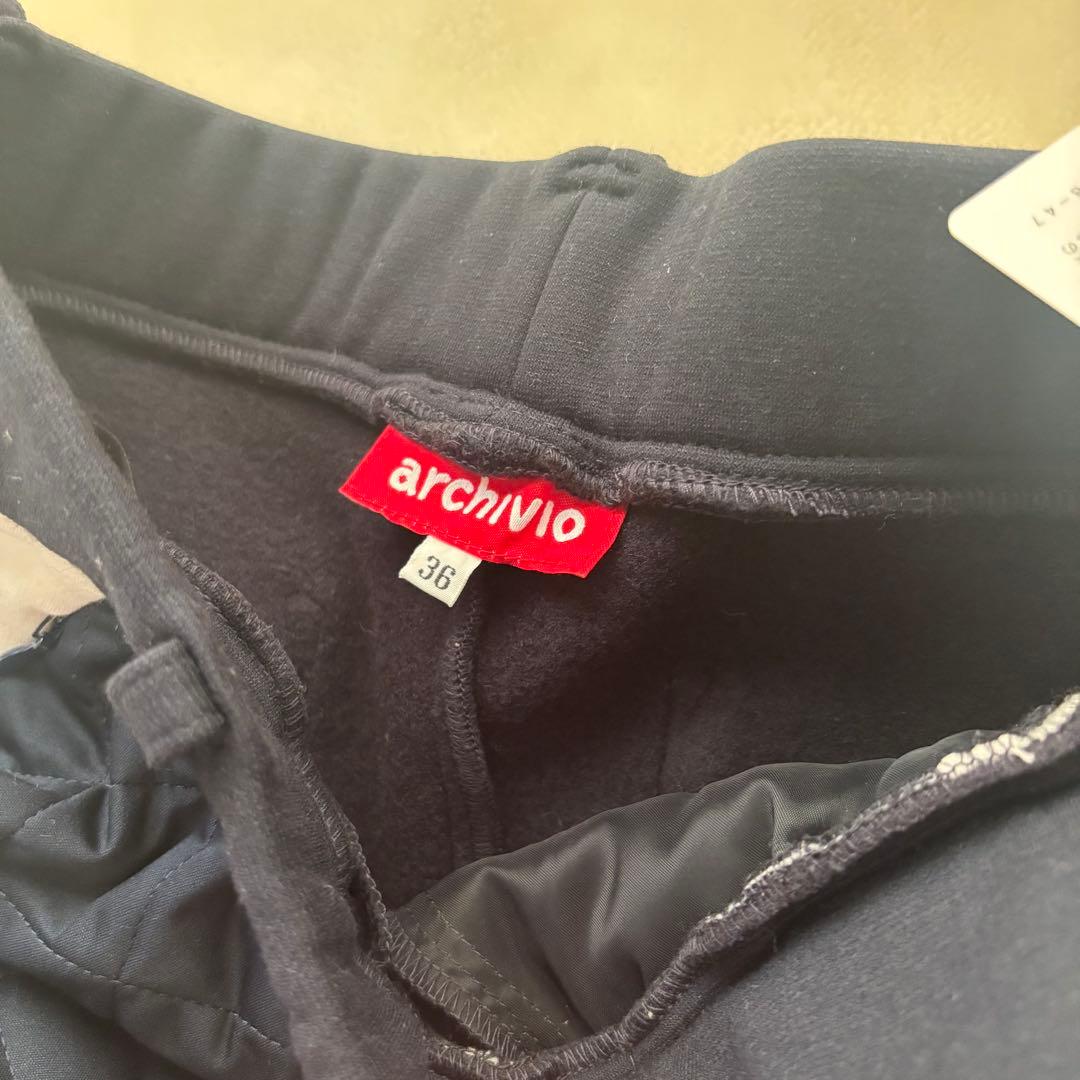 archivio ダウンパンツ ネイビー