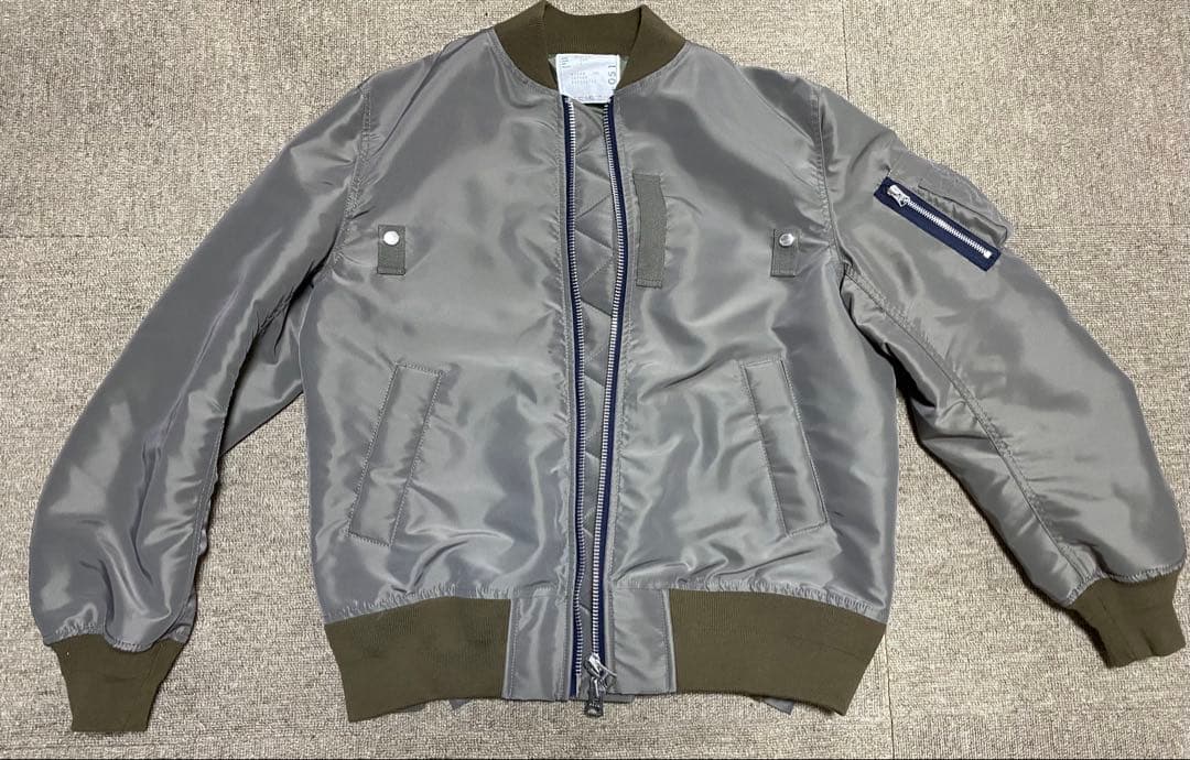 【美中古】sacai / MA-1ナイロンツイルブルゾン