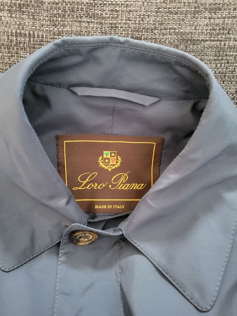 美品 Loro Piana ナイロン トレンチコート 46/M レインコート