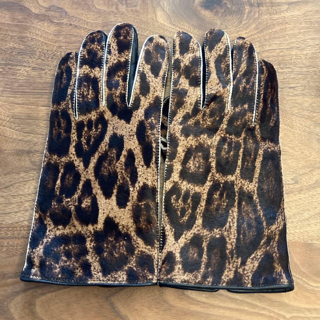 ラフシモンズ　レオパード柄　グローブ