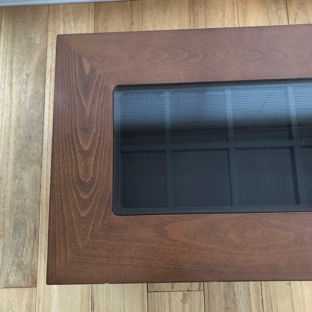 FUJI FURNITURE センターテーブル 木製 ガラス