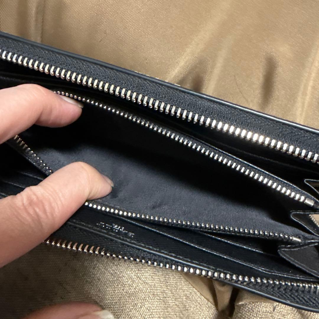 BALLY ラウンドファスナー ネイビー