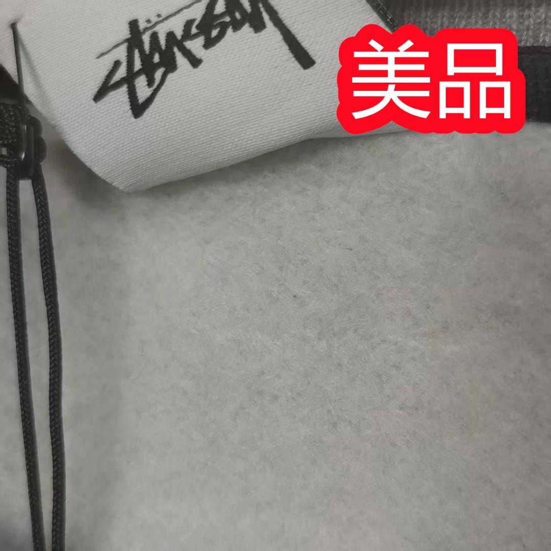 STUSSY NIKE ロゴ刺繍 グレー トレーナー