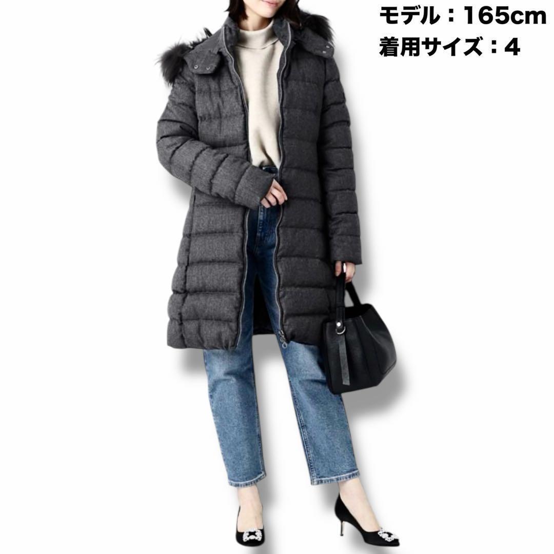 極美品 TATRAS LAVIANA 3way Aシェイプ フレア ダウンコート