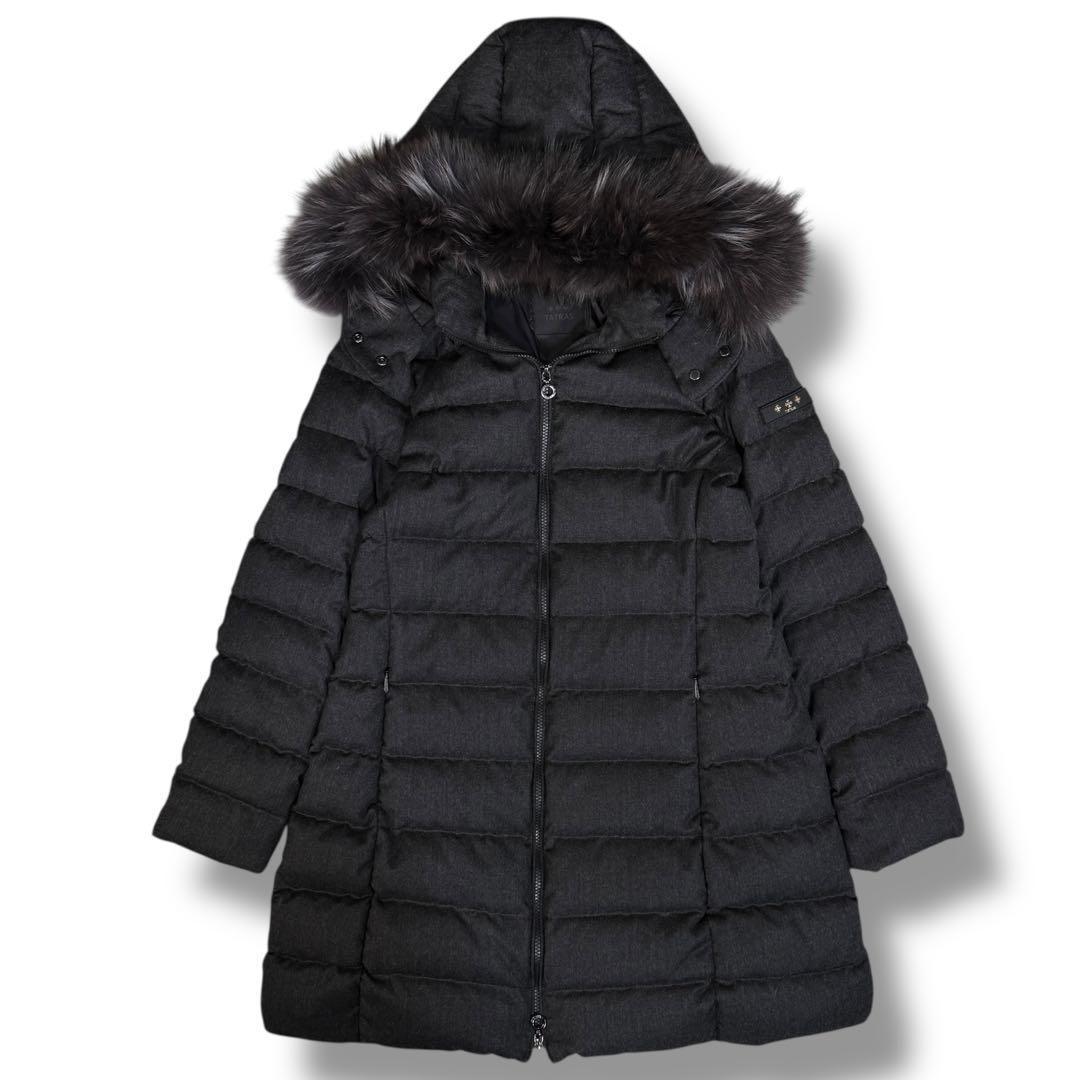 極美品 TATRAS LAVIANA 3way Aシェイプ フレア ダウンコート