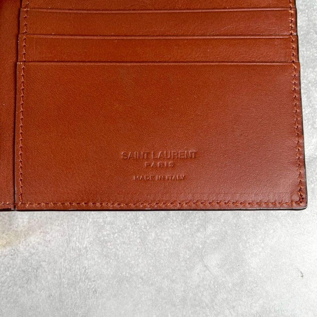 【未使用級】サンローラン マネークリップ 財布 リモノグラム 総柄 YSL