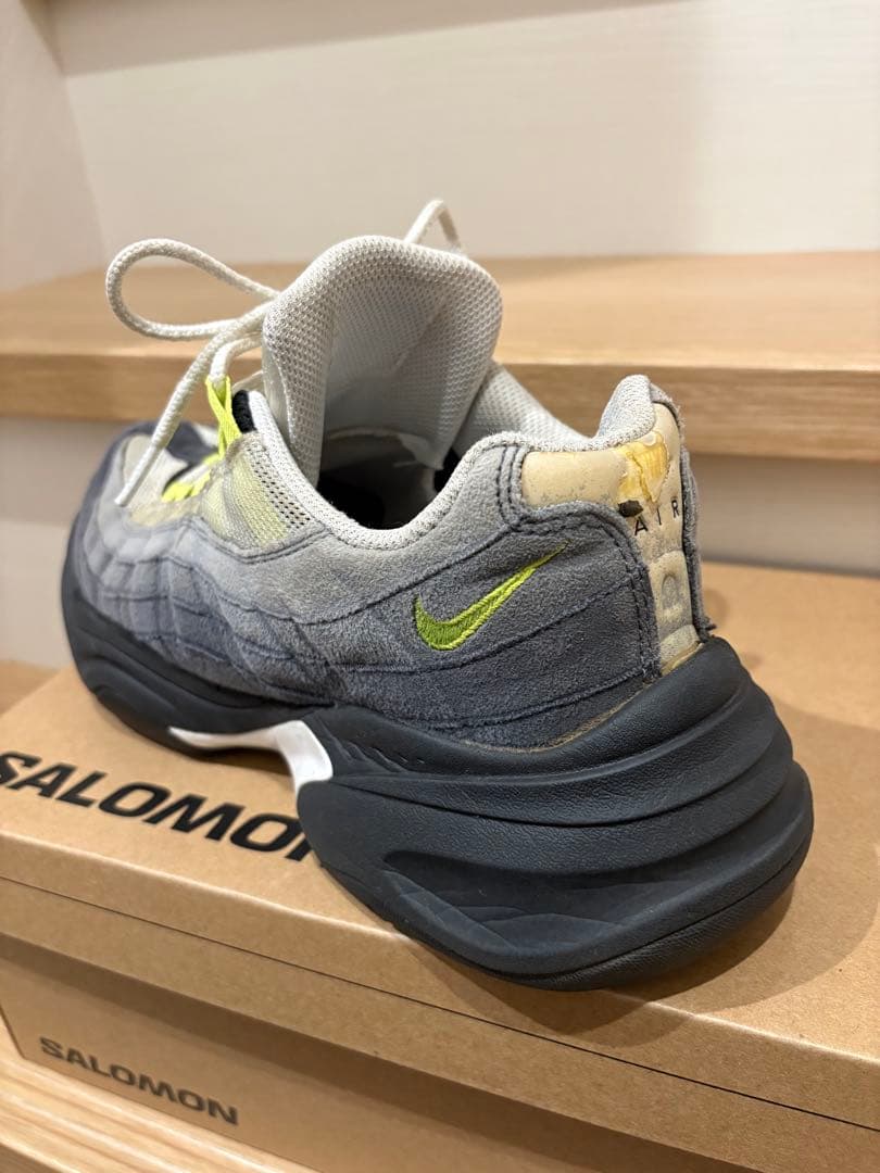 モ*ー様 airmax95 イエローグラデ/ビブラムソール【28.0】
