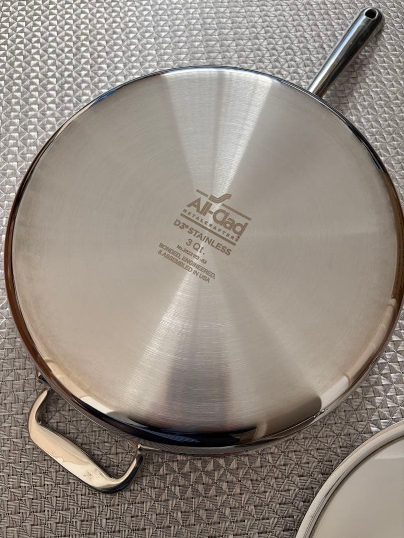 All-Clad ステンレス　ソテーパン 蓋付3QT オールクラッド