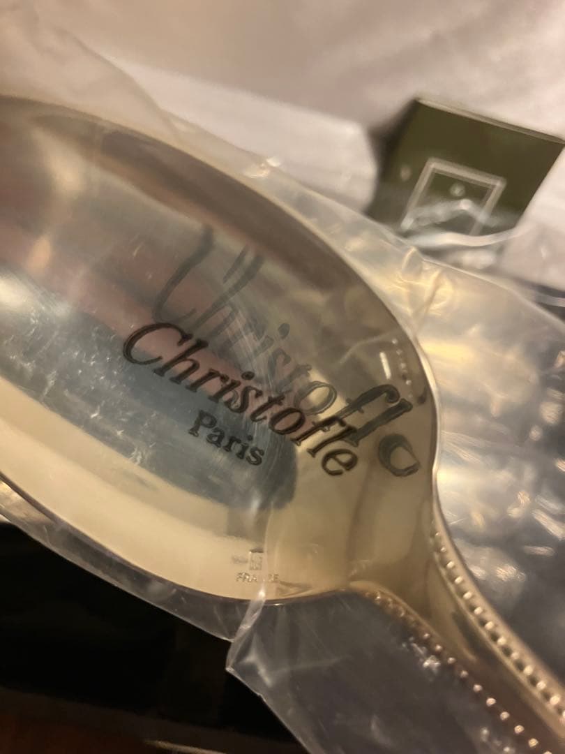 未開封 '90年代クリストフルChristfleパール テーブルスプーン箱入6点
