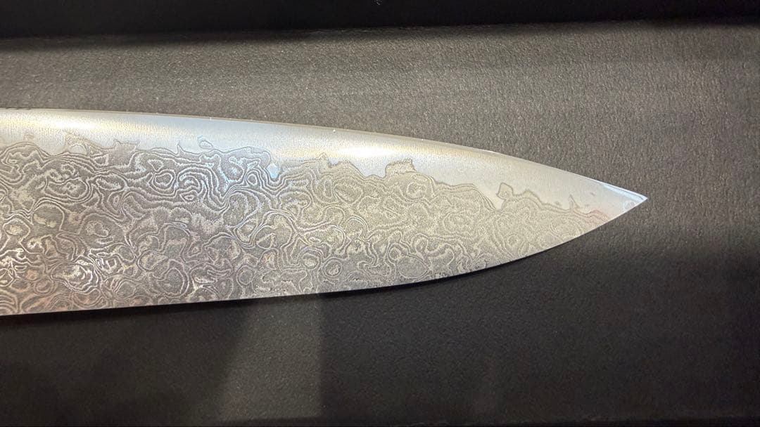 高村作 打雲花 牛刀 180mm