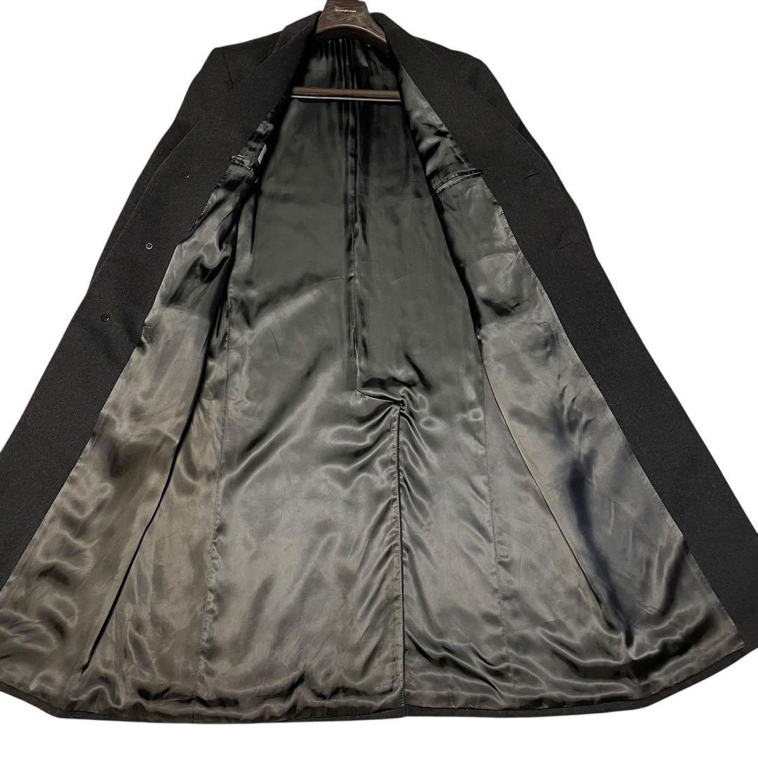 アルマーニコレツォーニ　カシミヤ　トレンチコート　ロング丈コート　ブラック