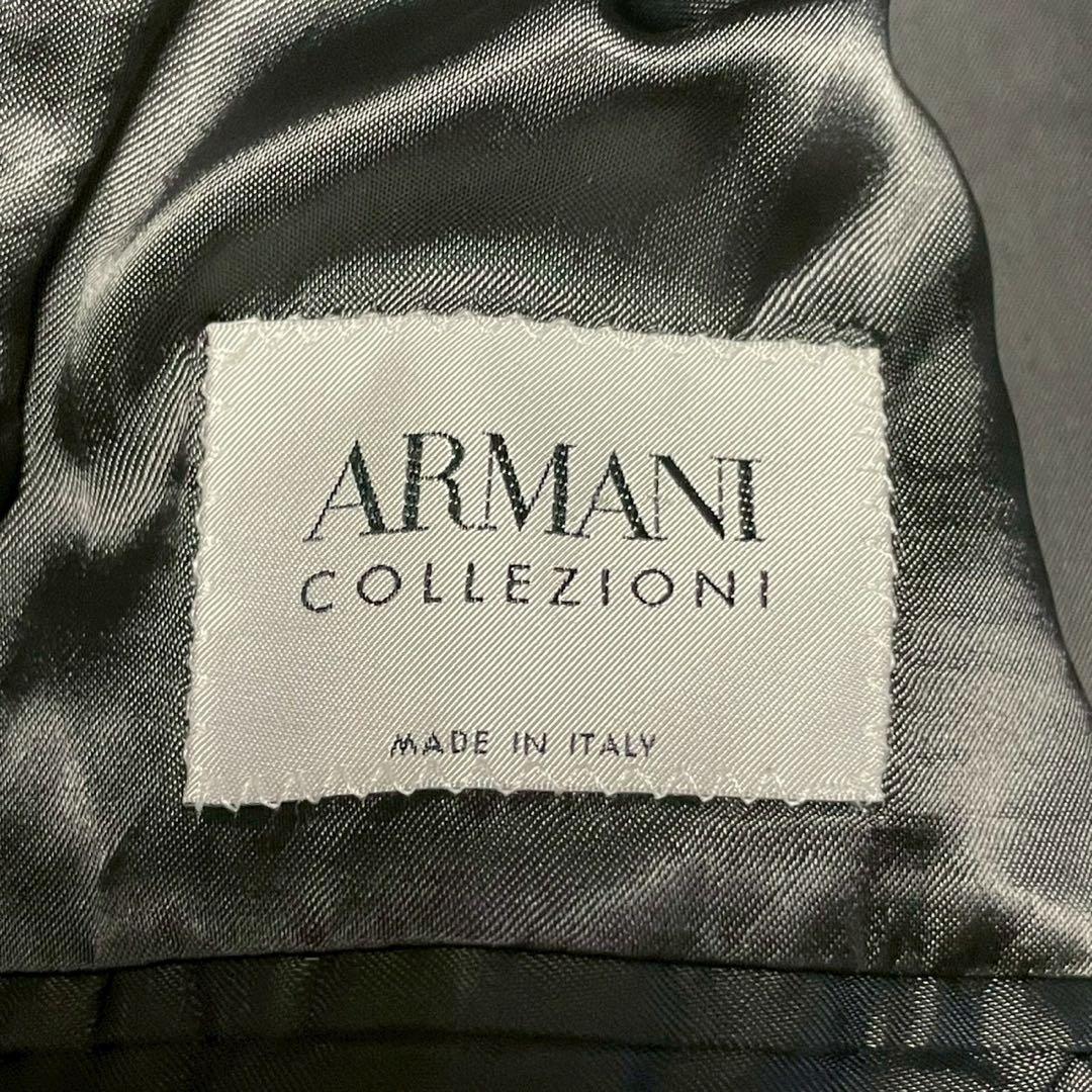 アルマーニコレツォーニ　カシミヤ　トレンチコート　ロング丈コート　ブラック