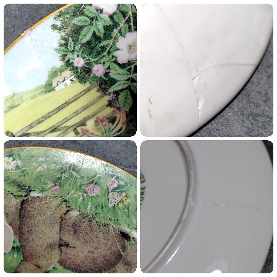 絵皿 森の１年 12種の動物 フランクリン・ポーセリン 1981 限定版 陶器