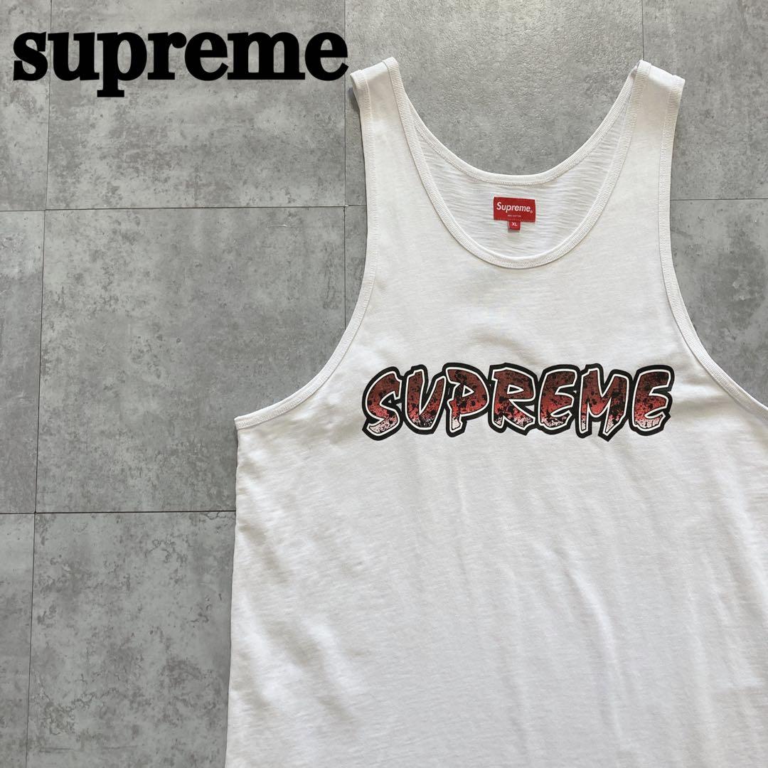 【XLサイズ】supreme シュプリーム センターロゴ タンクトップ