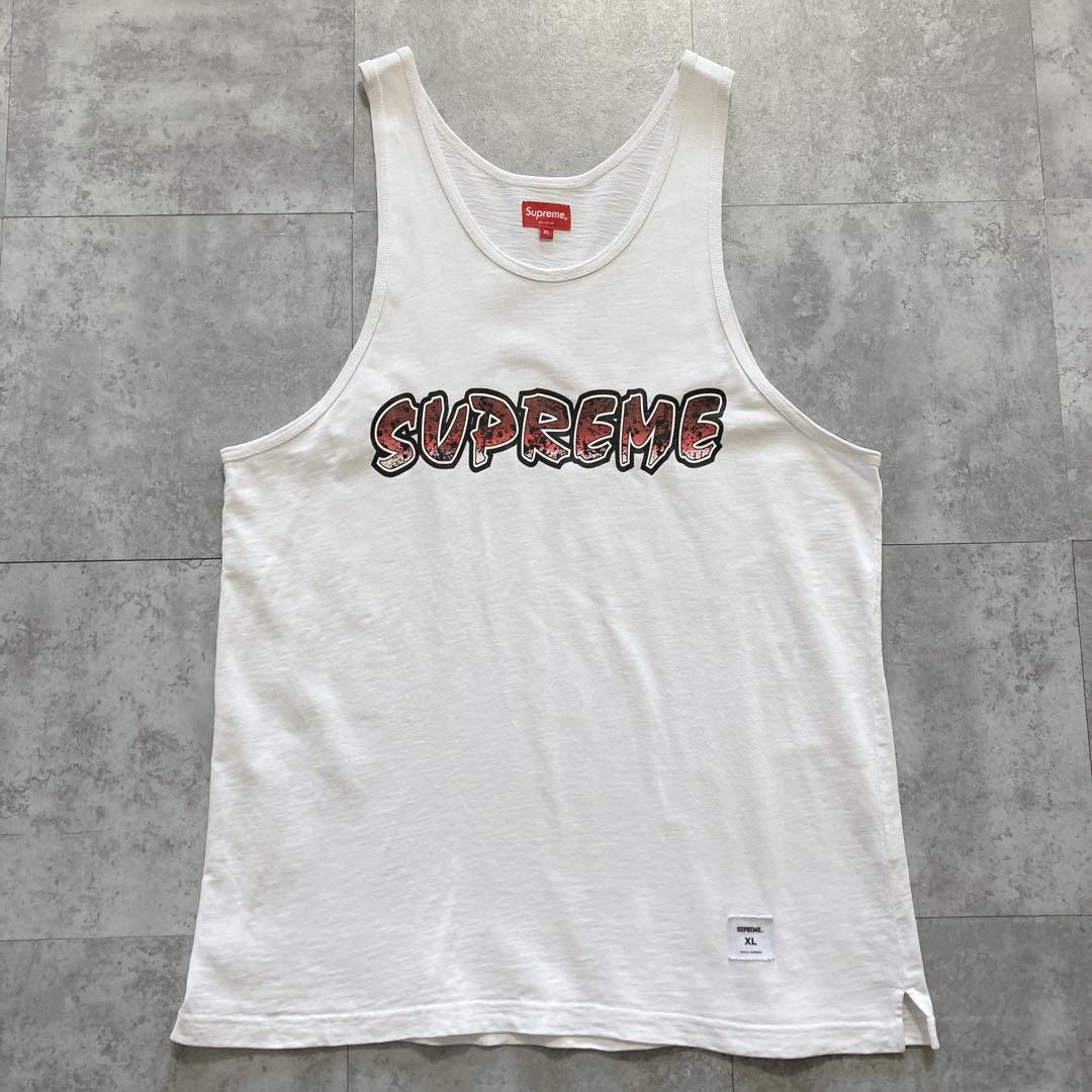 【XLサイズ】supreme シュプリーム センターロゴ タンクトップ