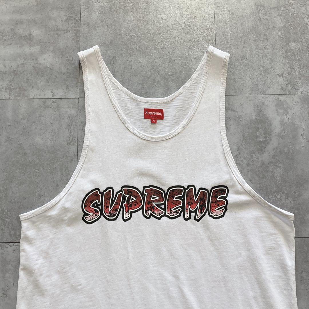 【XLサイズ】supreme シュプリーム センターロゴ タンクトップ