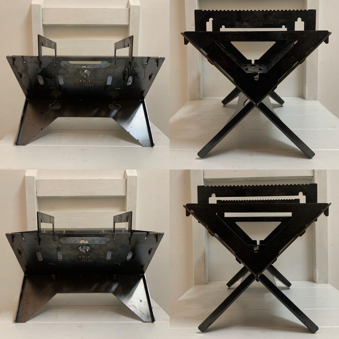 Hot Camp FireBaseS 焚き火台 + 極厚プレート中 2点セット