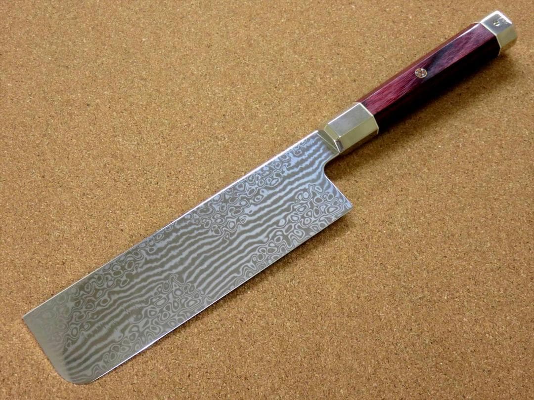 関の刃物 菜切り包丁 165mm 三昧 荒波 コアレス鋼 野菜切り 両刃包丁