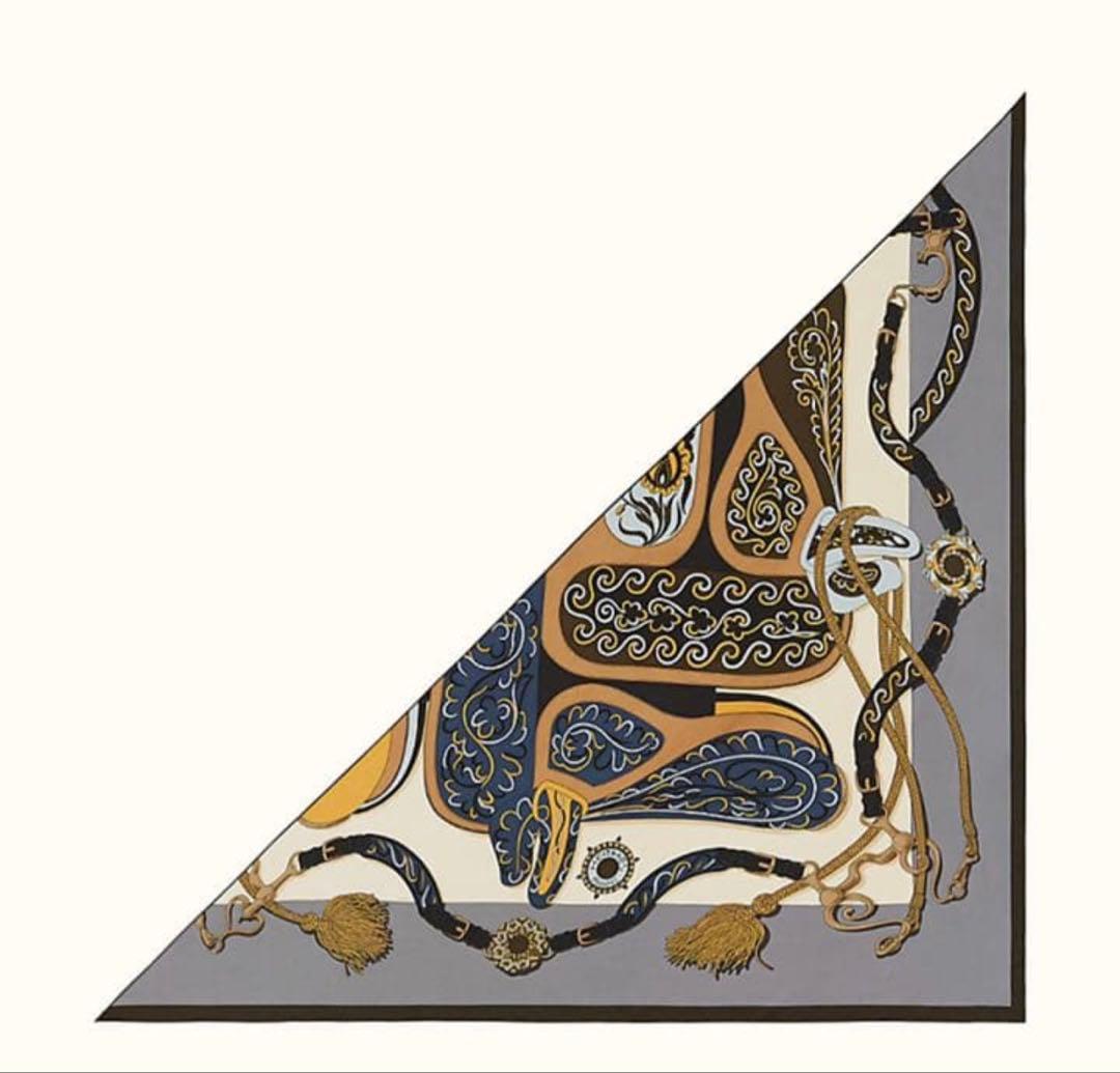 2020年 秋冬 HERMES エルメス トライアングル カレ　アマゾンの祭典